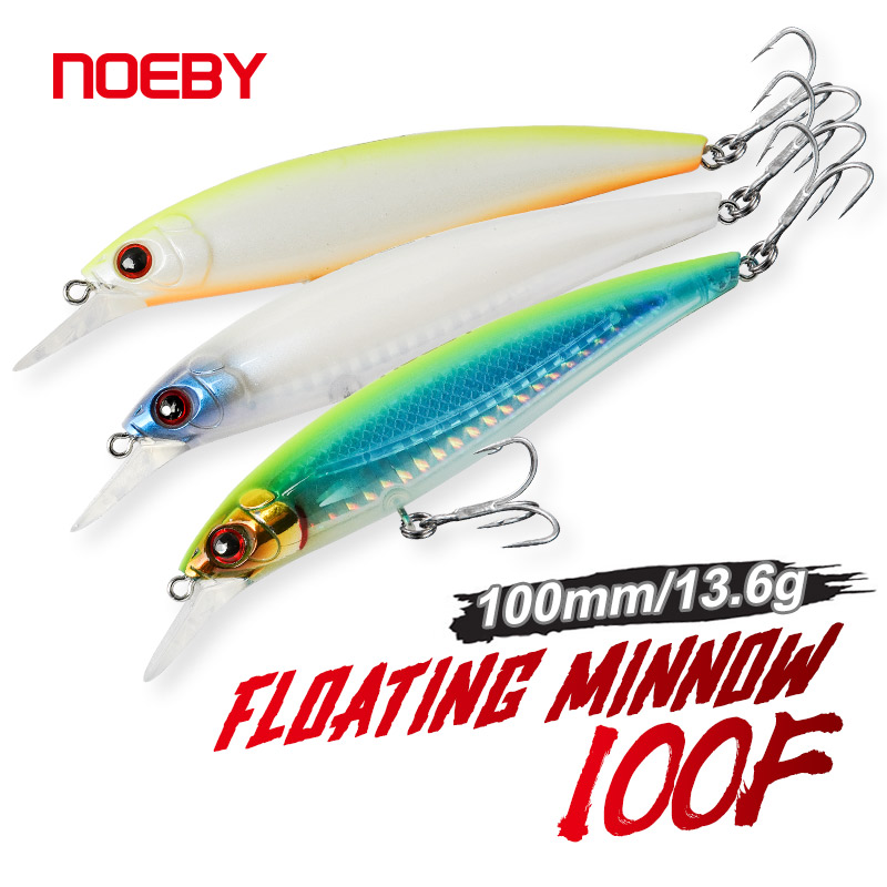 Fishing Lure Jerkbait - NOEBY 3PCs Minnow Fishing Lure 100mm