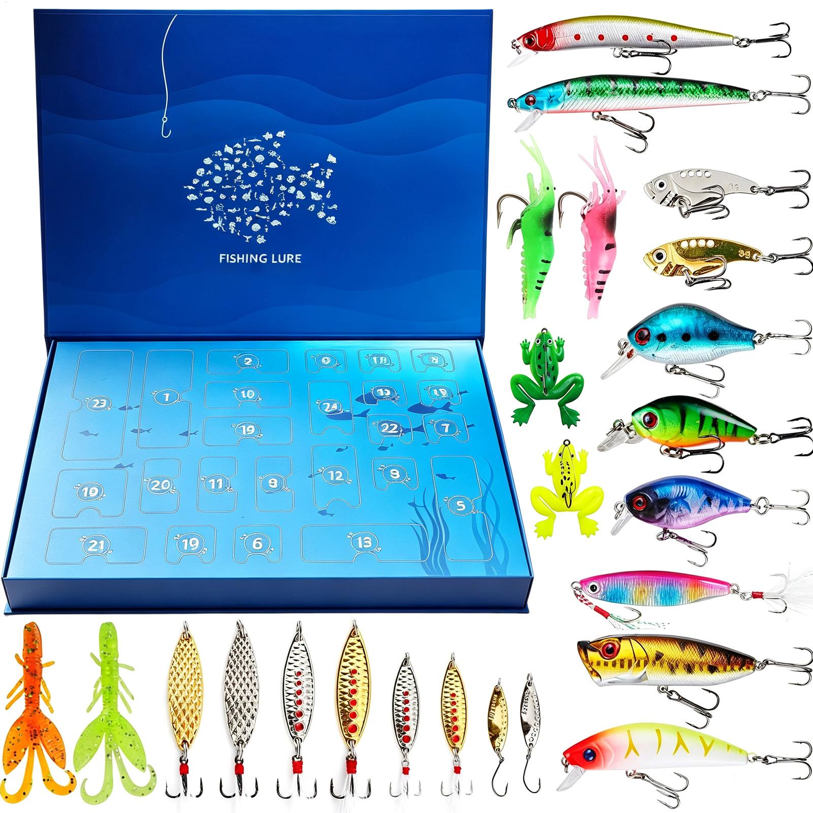 24 Days Christmas Fishing Bait - огляд і ціна Fishing Lure Box