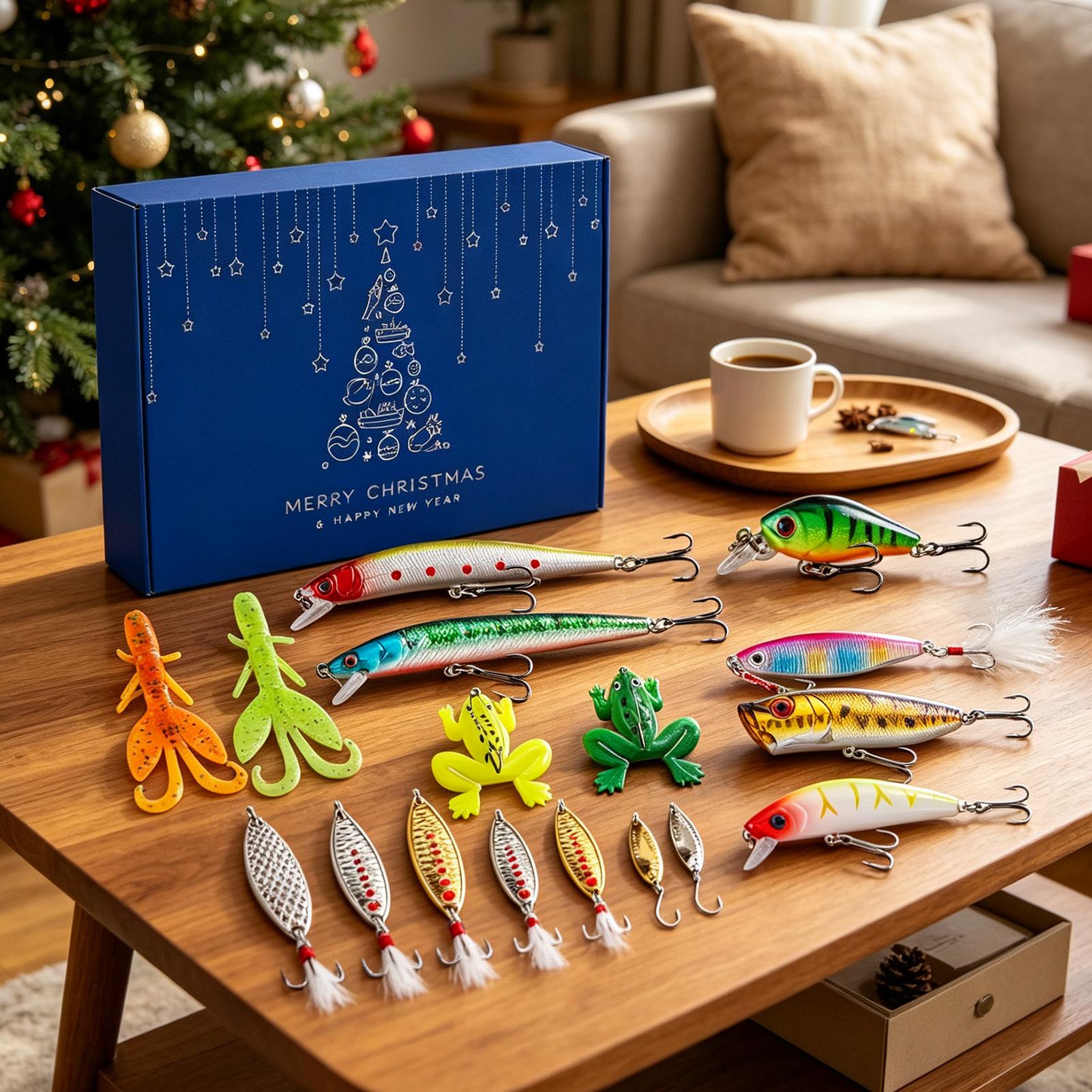 24 Days Christmas Fishing Bait - огляд і ціна Fishing Lure Box