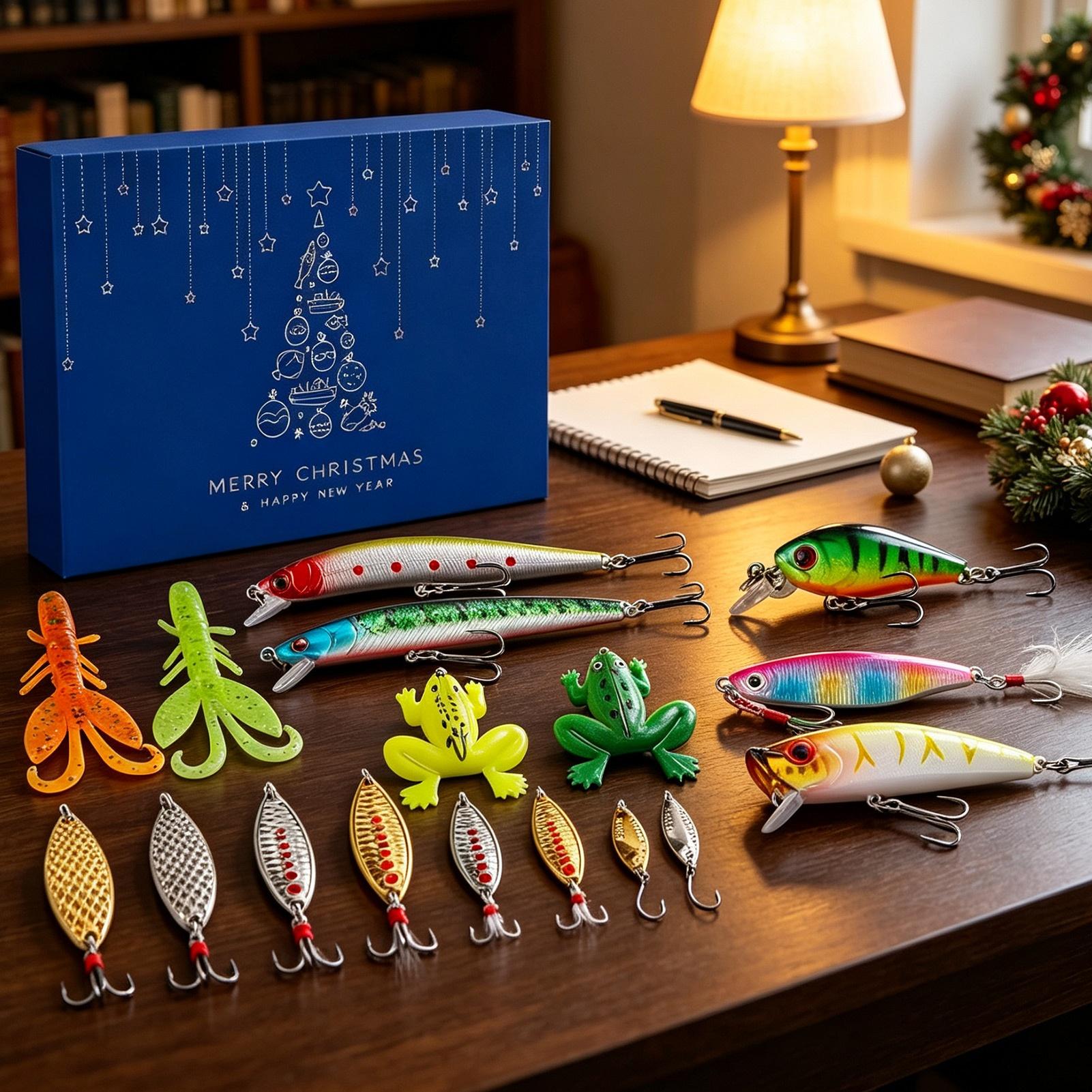 24 Days Christmas Fishing Bait - огляд і ціна Fishing Lure Box