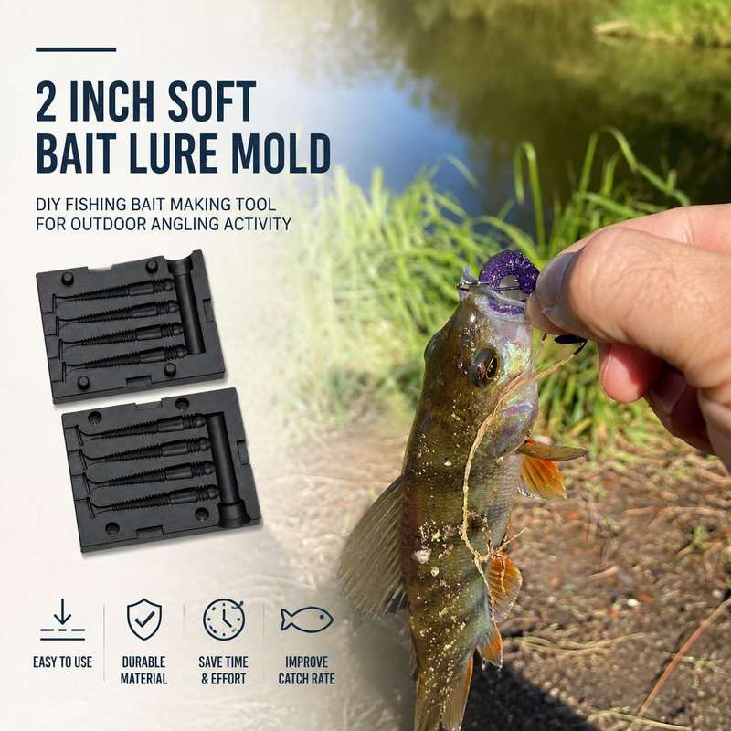 2 Inch Soft Bait Lure Mold DIY - огляд і ціна Fishing Lure Accessories