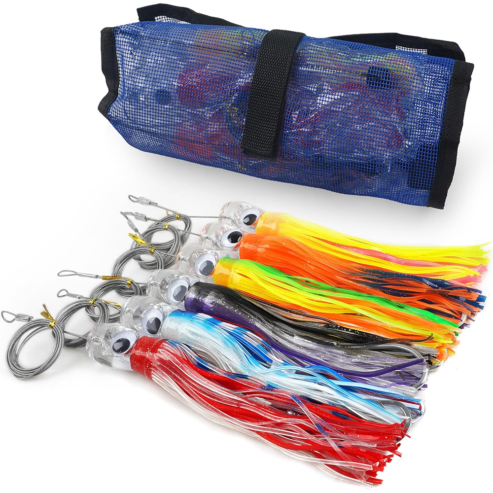 6Pcs Saltwater Tolling Lures S - огляд і ціна Fishing Lure Buzzbait