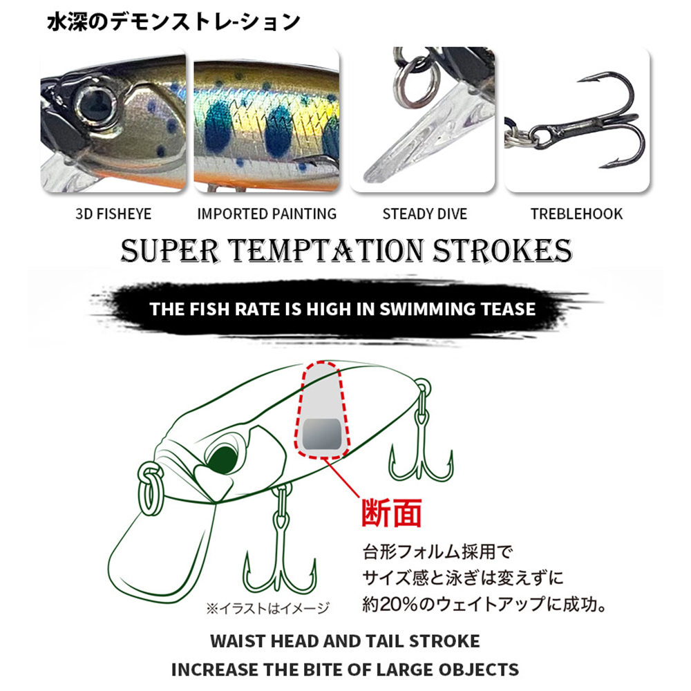 5cm 6g Fishing Lures Sinking M - огляд і ціна Fishing Lure Jerkbait